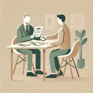 close-fast-on-selling-my-house sitting at the closing table on selling my house fast