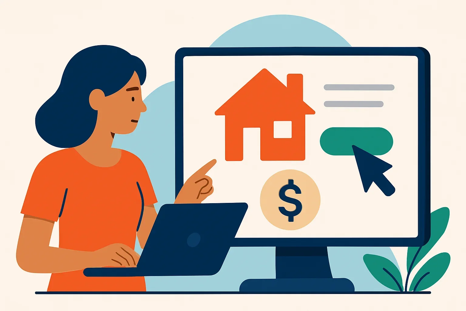 Step-by-step illustration showing how to get a sell my house fast online quote in minutes
